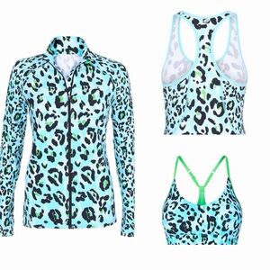 Lot of 3: Lorna Jane Wildside Aquarium Leopard  Set Sz. S *EUC* MSRP: $222+tax